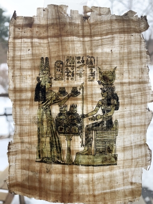 Genuine, Egyptian papyrus